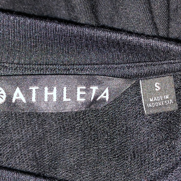 Athleta Black Criss Cross Tulip Hem Sweater - Picture 8 of 9